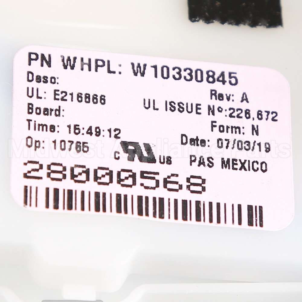 W10330845 Whirlpool Harness-Sky Asynch Turbo
