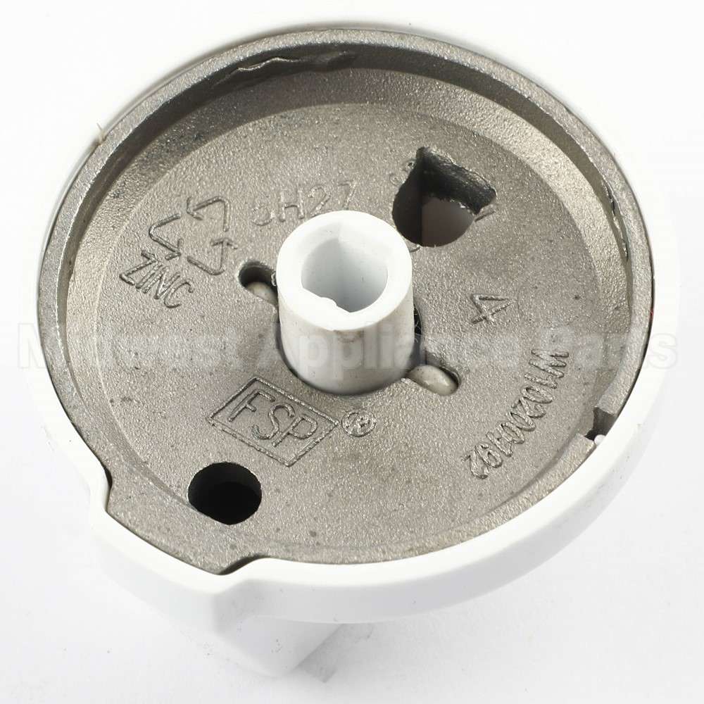 W10370184 Whirlpool Knob-Ele,Mt,1S,Wh,Wgt