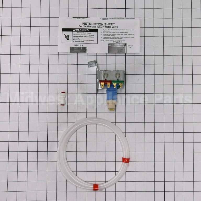 W10408179 Whirlpool Refrigerator Water Inlet Valve Kit (Redesigned)