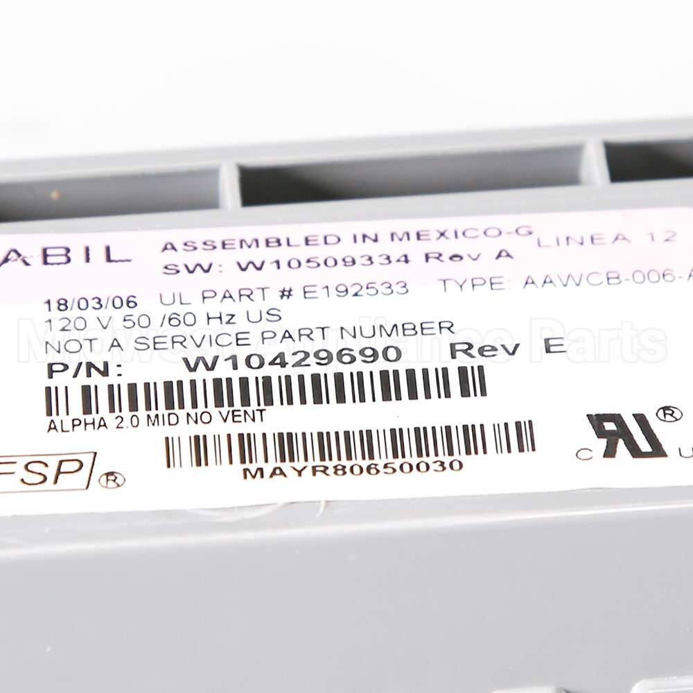 W10445518 Whirlpool Control Unit - Central