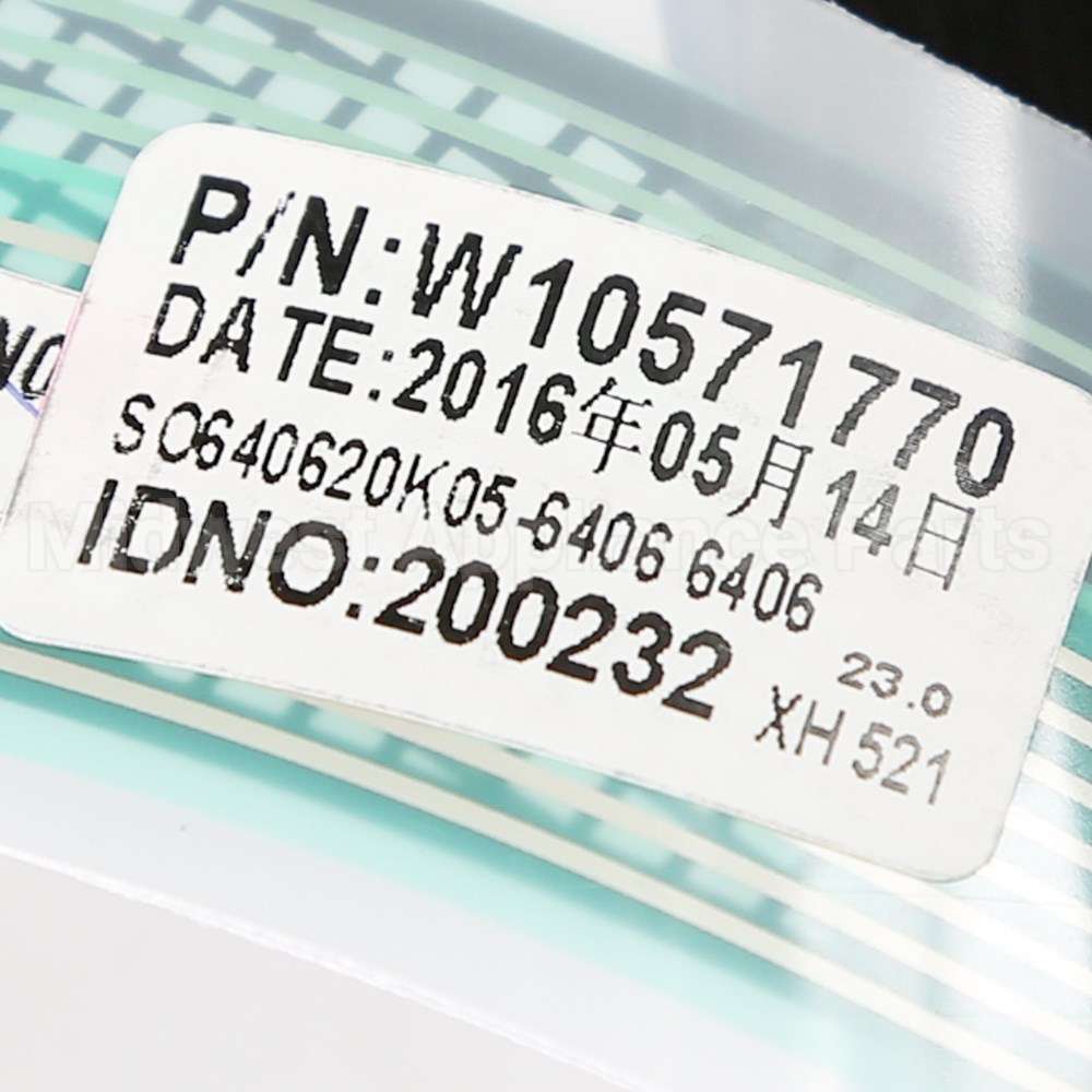 W10609181 Whirlpool Panl-Cntrl