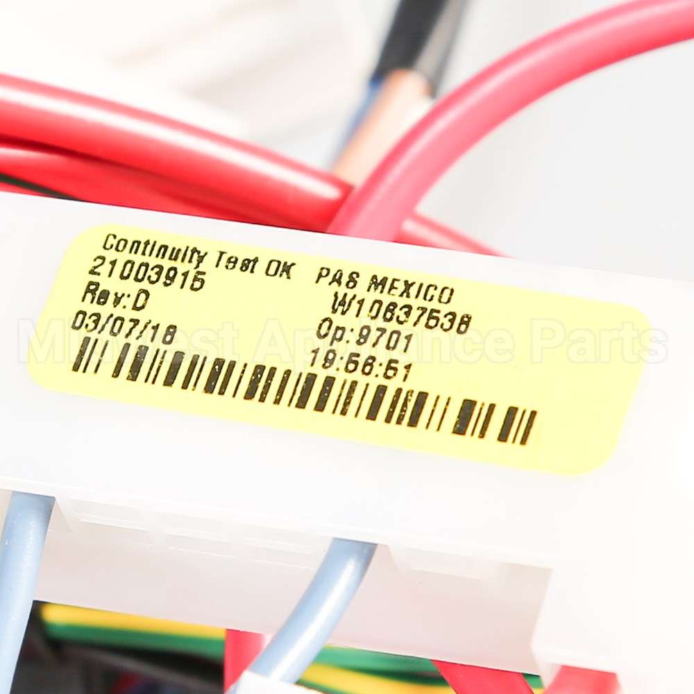W10637538 Whirlpool Harns-Wire