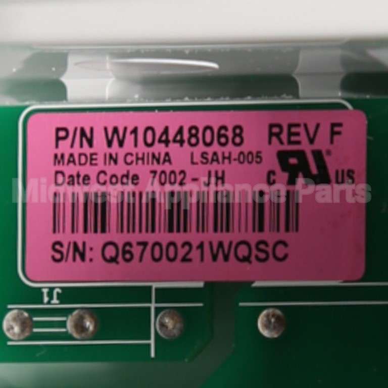 W10802078 Whirlpool Cntrl-Elec