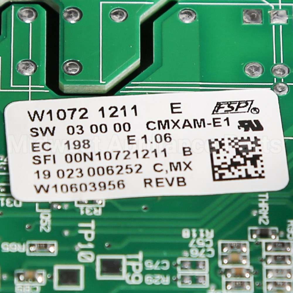 W10803993 Whirlpool Cntrl-Elec