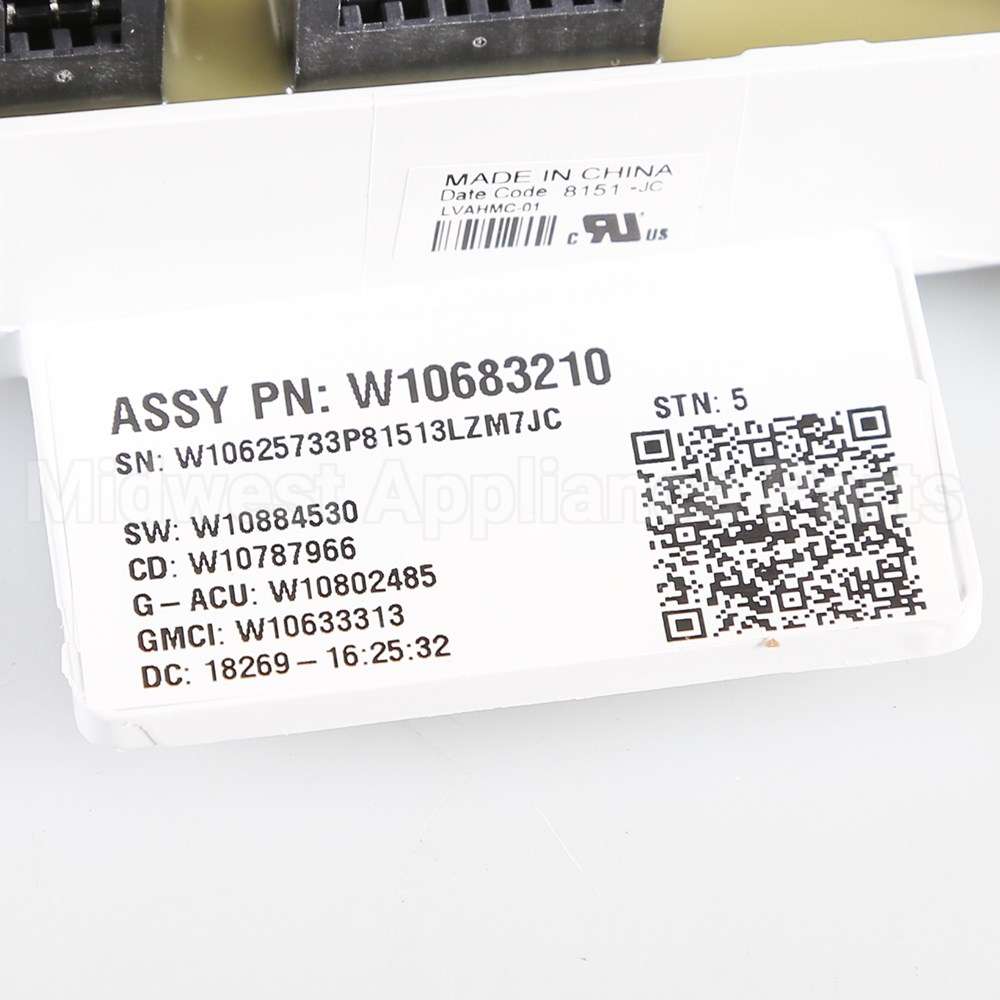 W10812697 Whirlpool Cntrl-Elec