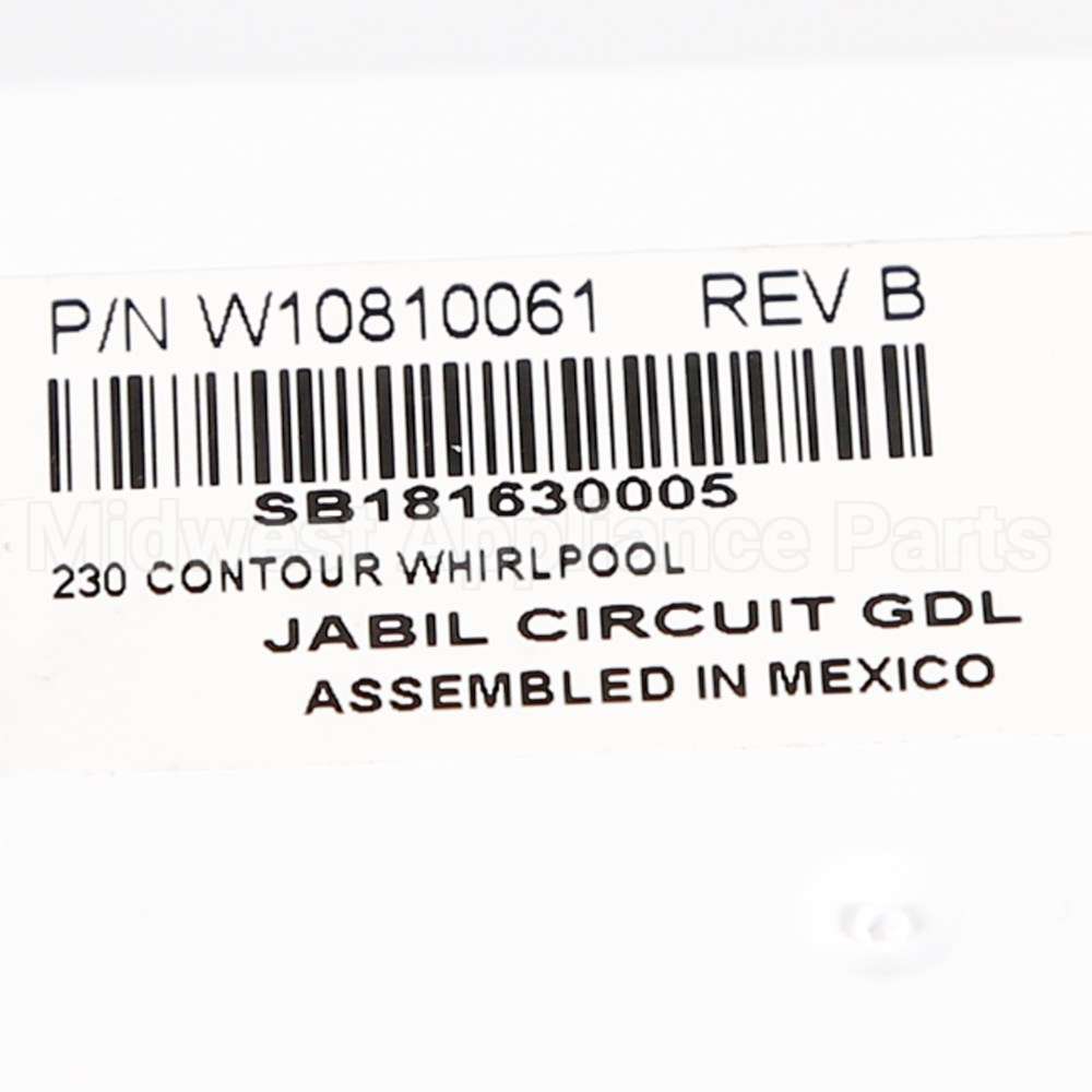 W10830302 Whirlpool Cntrl-Elec