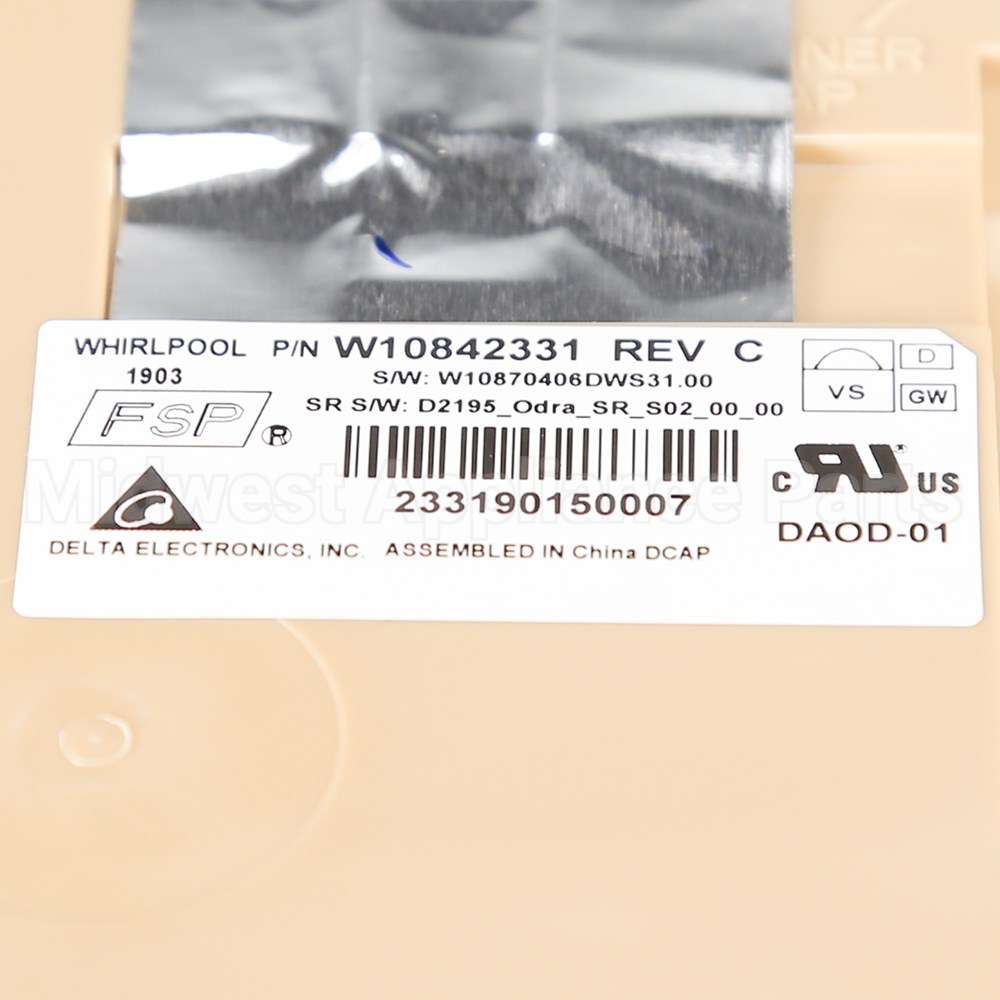 W10866130 Whirlpool Cntrl-Elec