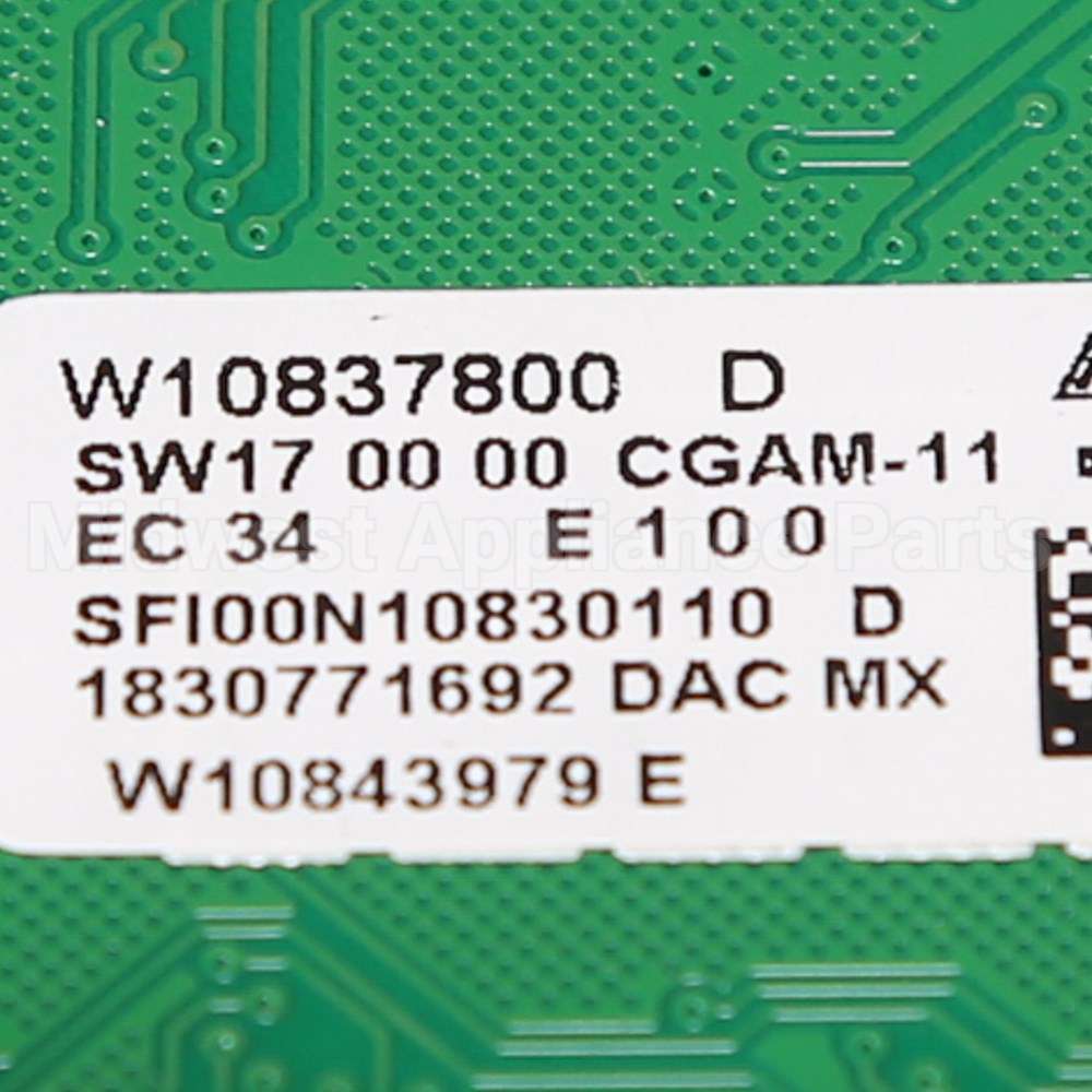 W10904901 Whirlpool Cntrl-Elec