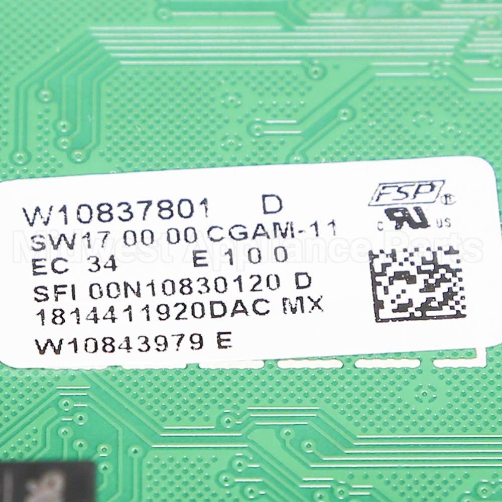 W10904904 Whirlpool Cntrl-Elec