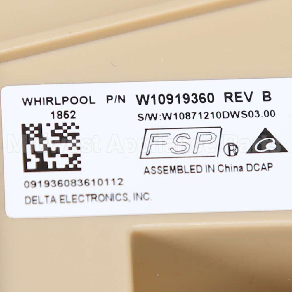W11087226 Whirlpool Cntrl-Elec