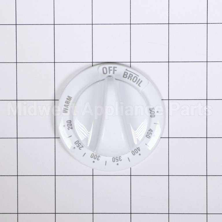 WB03K10187 GE Range Oven Thermostat Knob - White