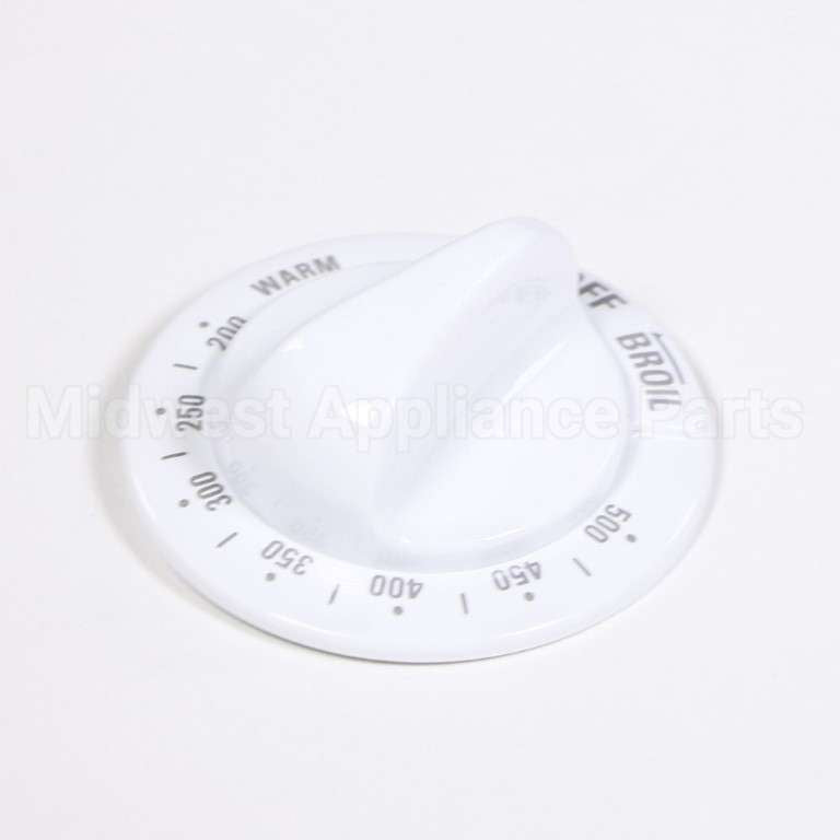 WB03K10187 GE Range Oven Thermostat Knob - White