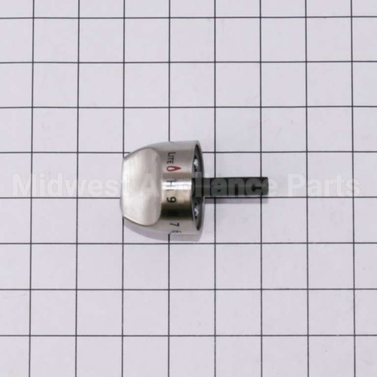 WB03K10265 GE Gas Range Knob - Stainless Steel