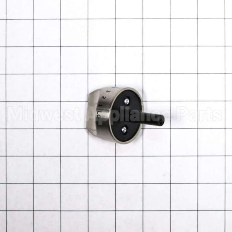 WB03K10266 GE Range Knob - Stainless Steel