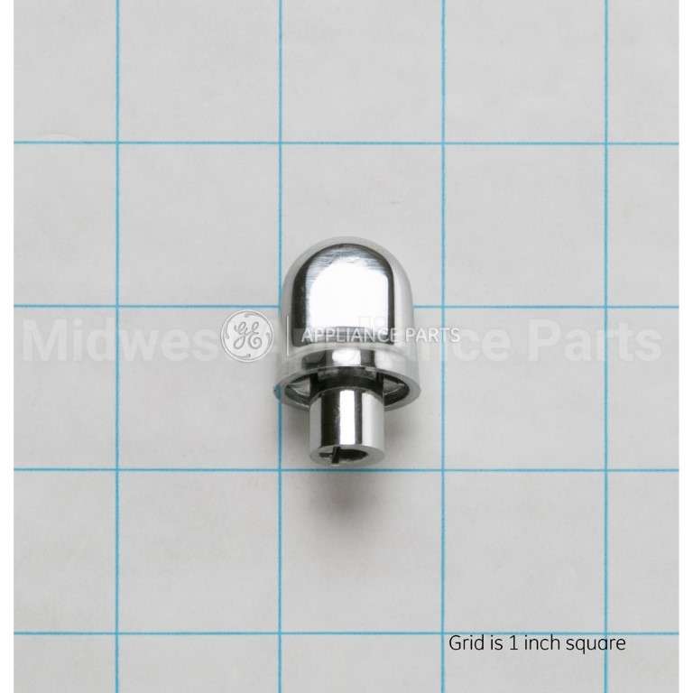 WB03X10317 GE Knob Vent Tri-Chrome Pl