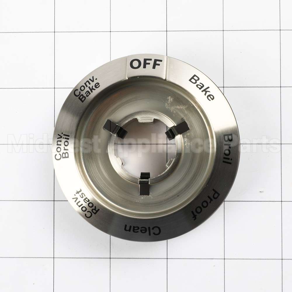 WB03X31779 GE Brushed Ss Range Oven Knob Bezel