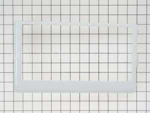WB07X10195 GE Microwave Control Panel Frame - White