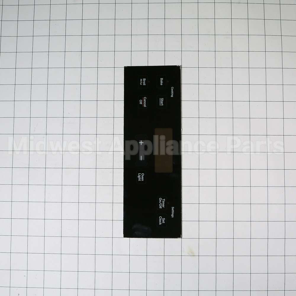 WB07X21373 GE Range Control Overlay - Black