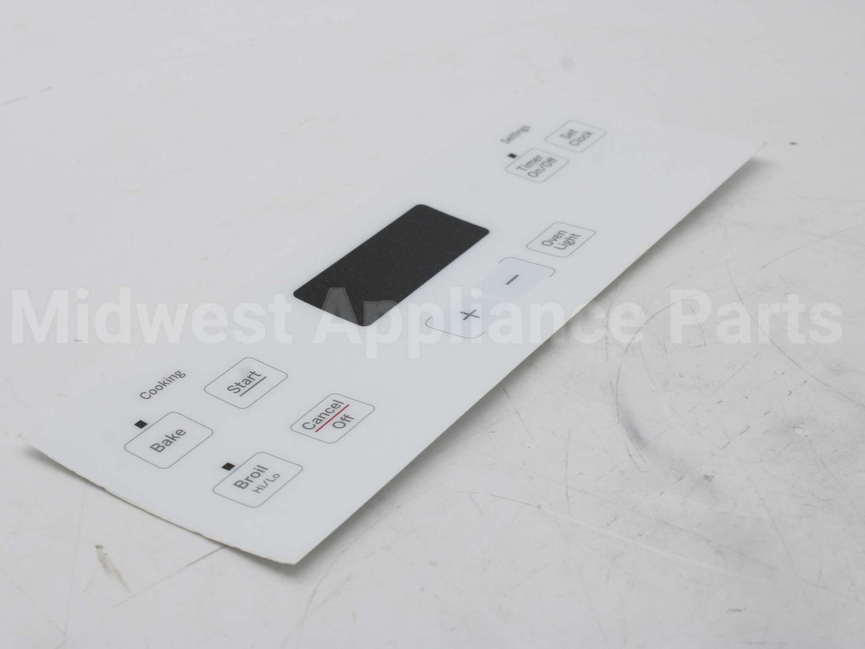 WB07X21378 GE Range Control Panel - White