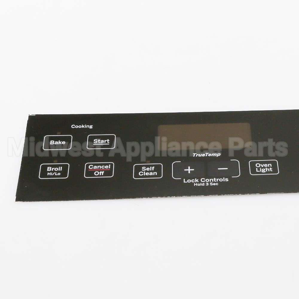WB07X24620 GE Range Control Panel - Black