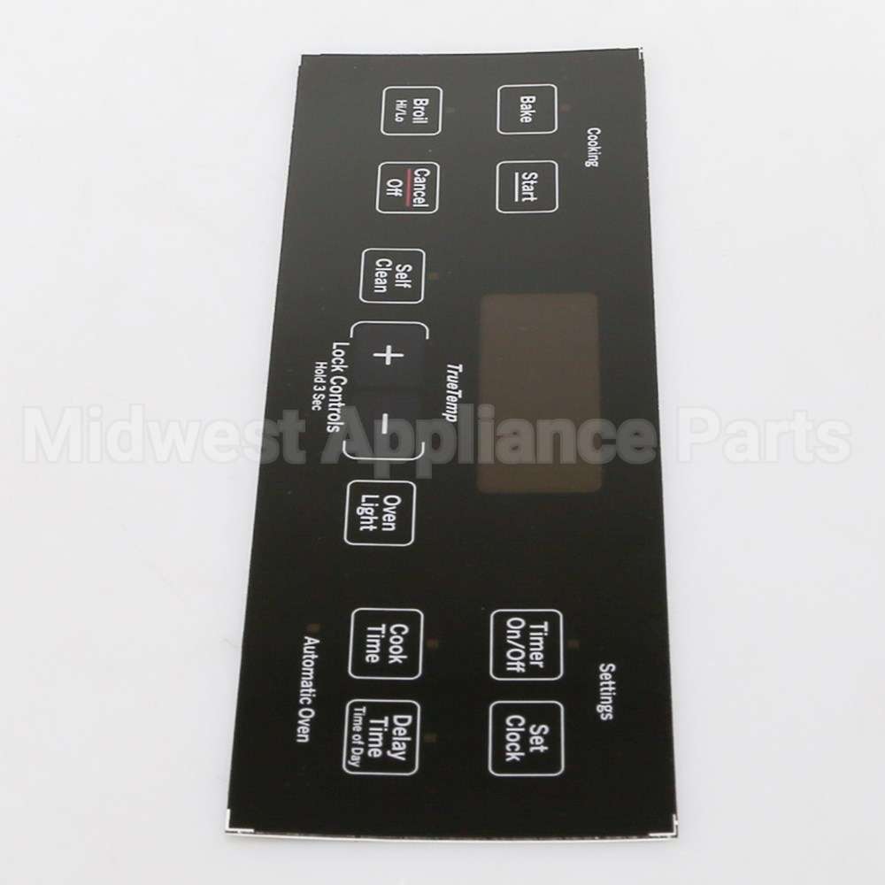 WB07X24620 GE Range Control Panel - Black