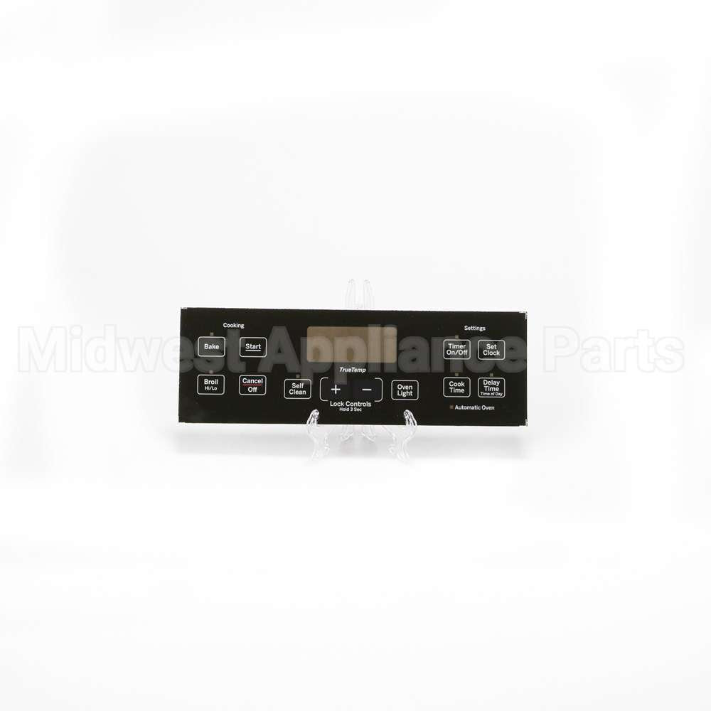 WB07X24620 GE Range Control Panel - Black
