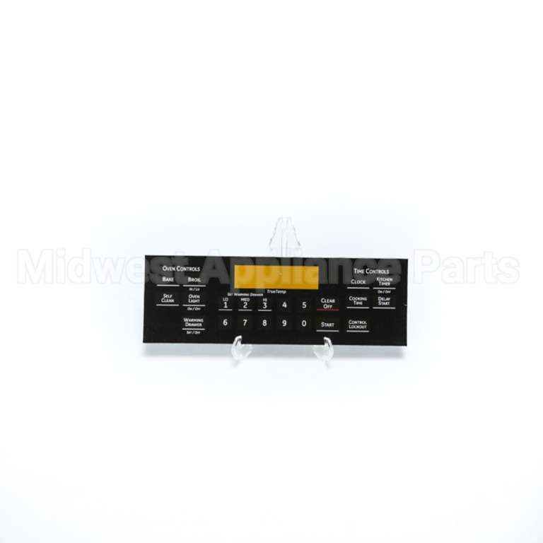 WB27K10277 GE Range Faceplate - T011 Black