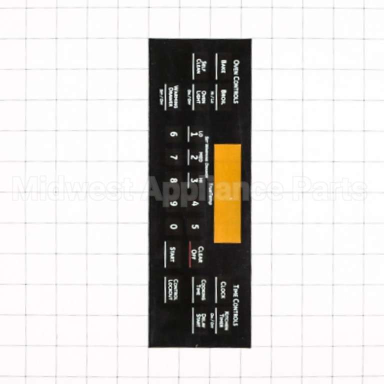WB27K10277 GE Range Faceplate - T011 Black