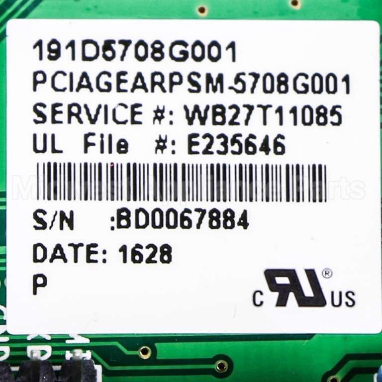 WB27T11085 GE Frame Board Asm