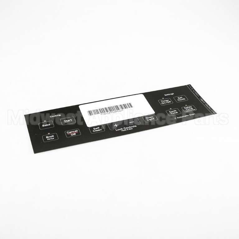 WB27T11511 GE Range Faceplate - Black