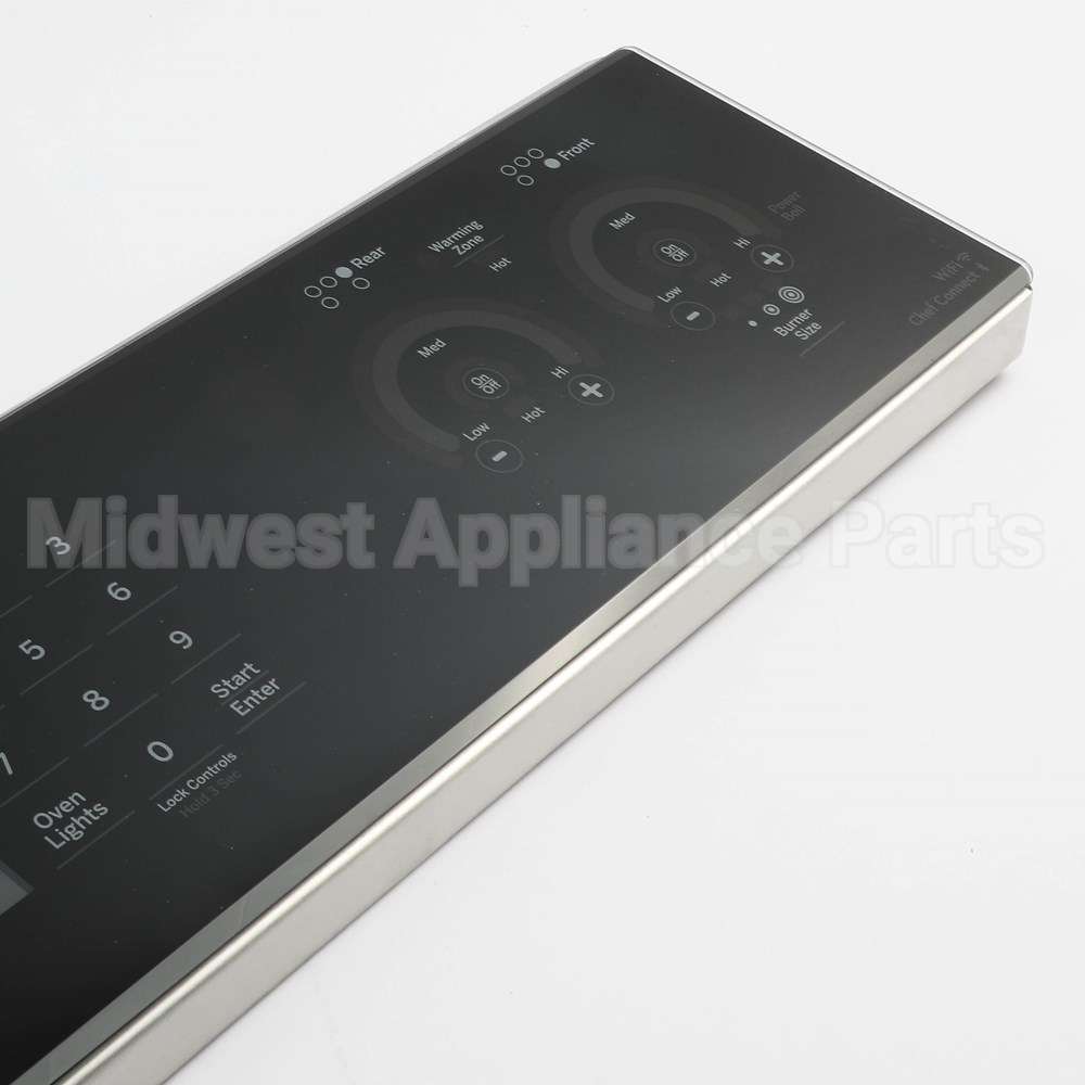 WB27X43579 GE Stainless Control Panel Overlay W/ Wifi