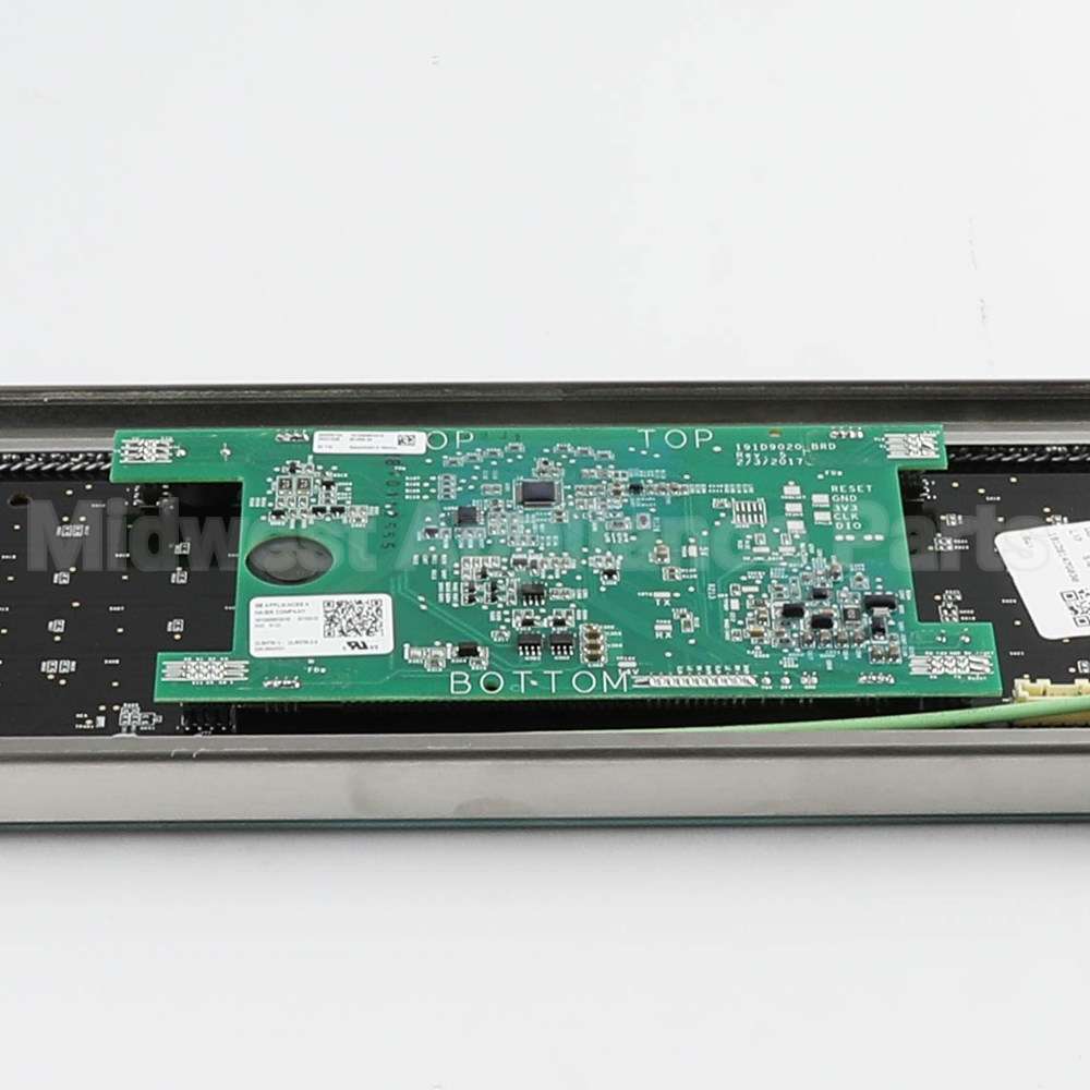 WB27X43579 GE Stainless Control Panel Overlay W/ Wifi