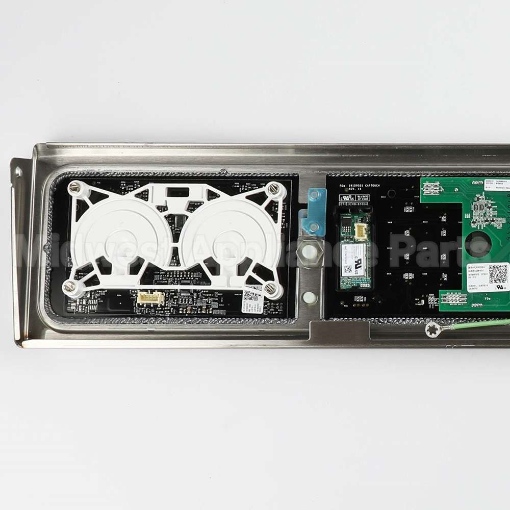 WB27X43579 GE Stainless Control Panel Overlay W/ Wifi