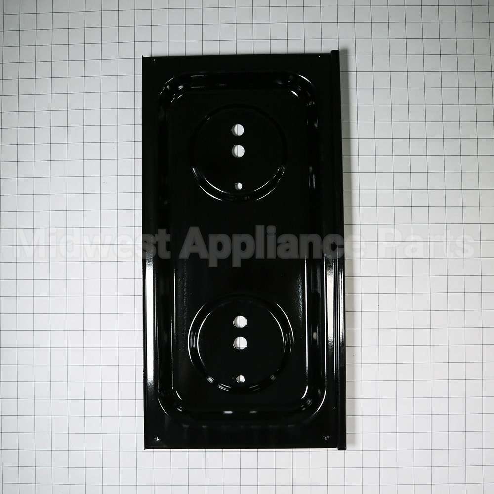 WB32X10072 GE Double Burner Pan-Left- Flange Gas