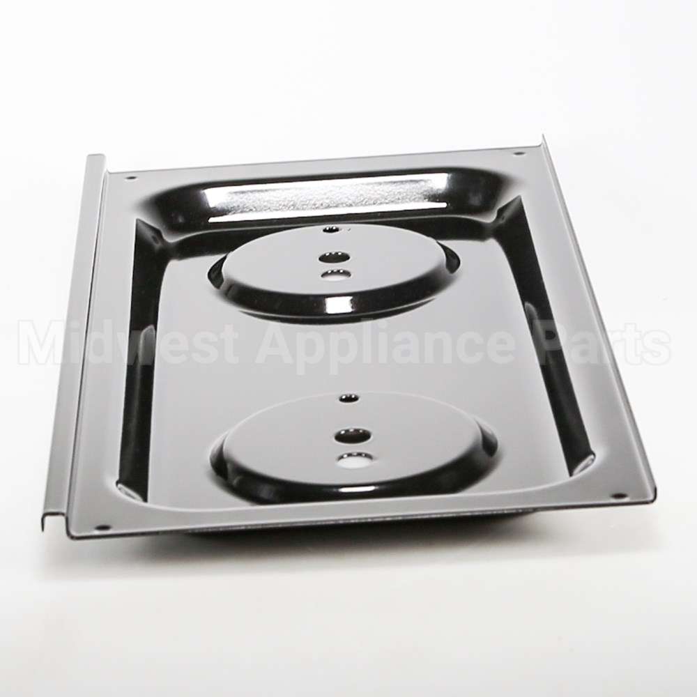 WB32X10072 GE Double Burner Pan-Left- Flange Gas