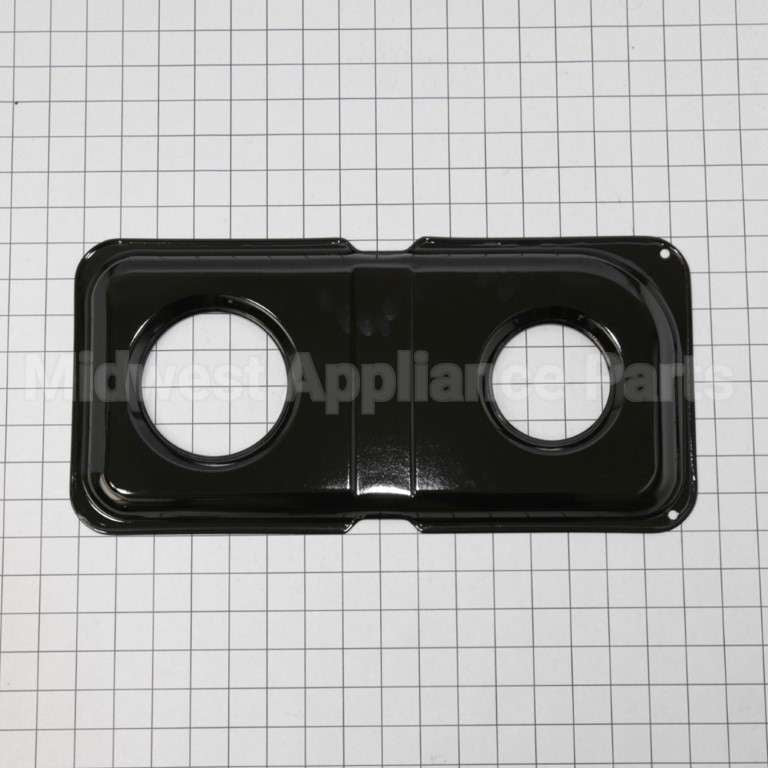 WB34K10009 GE Range Double Drip Pan-Right - Blk Porc