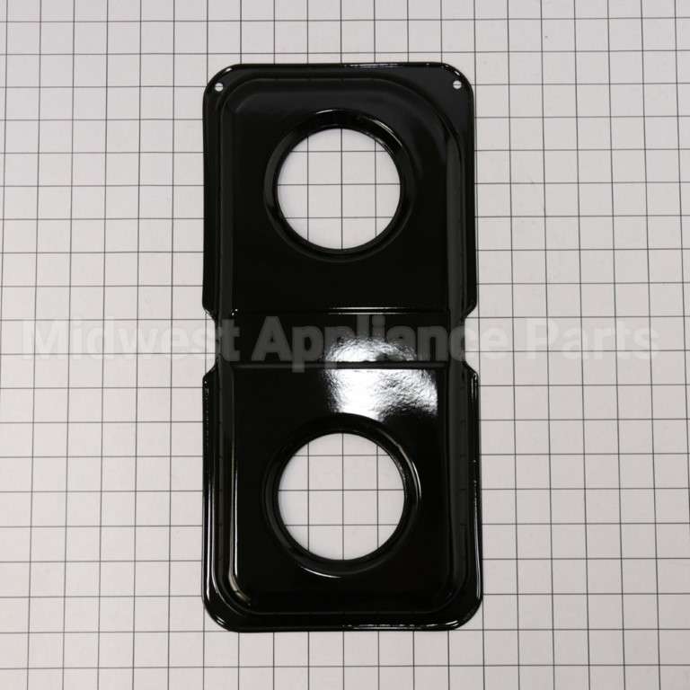 WB34K10010 GE Burner Pan, Left (Bk)