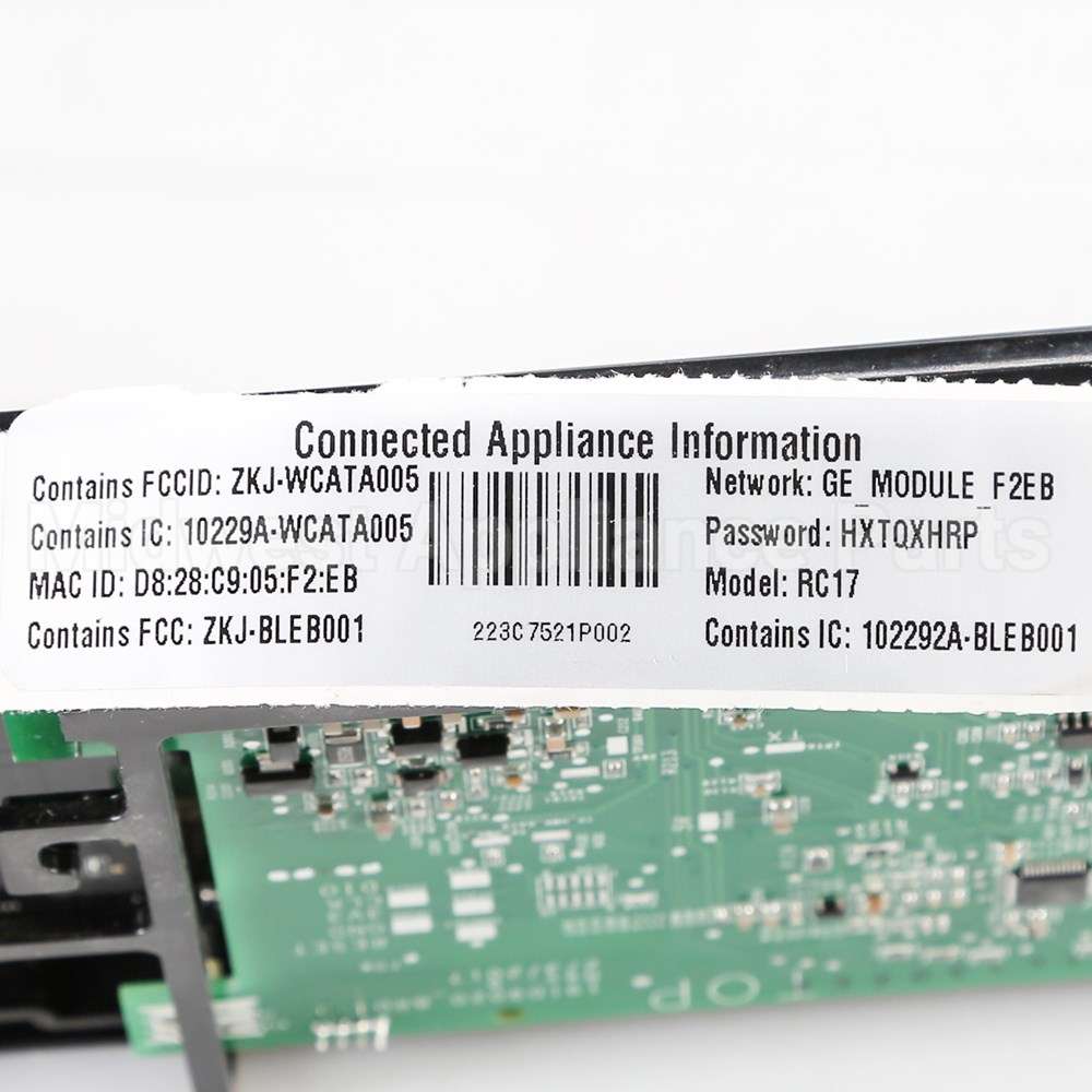 WB56X28192 GE Glass & Touch Board Asm