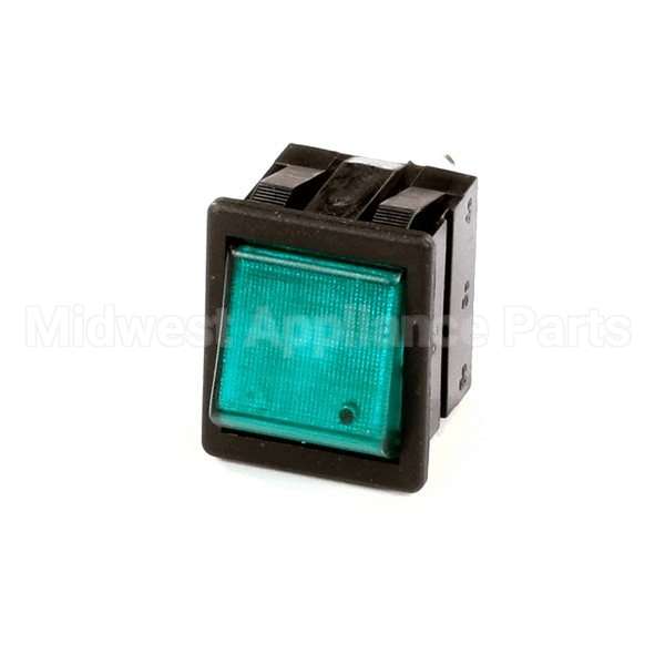 WC-113R Compatible Curtis Switch, Brew (Green) 120V Neon