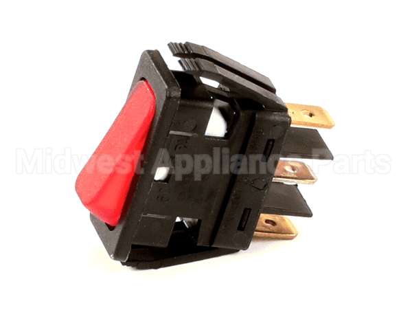 WC-166 Wilbur Curtis Switch, Warmer (Red) 250V Neon