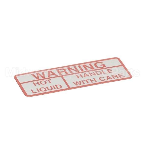 WC-39052 Compatible Curtis Label, Warning Hot Liquid