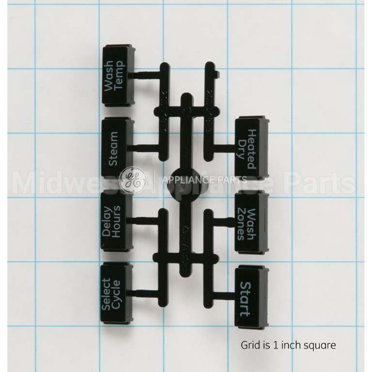 WD09X10091 GE Button And Graphics Asm
