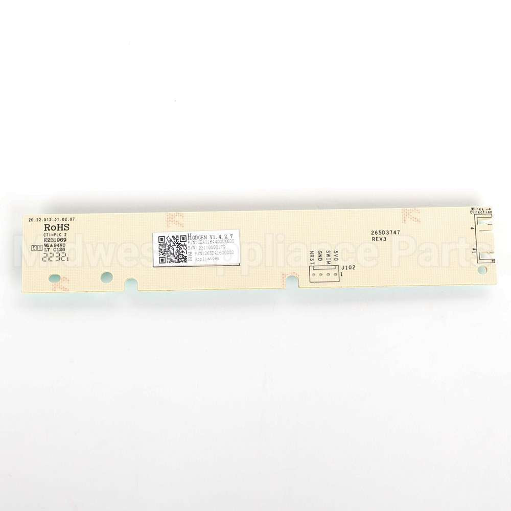 WD21X27144 GE Configured Service Ui Control Board