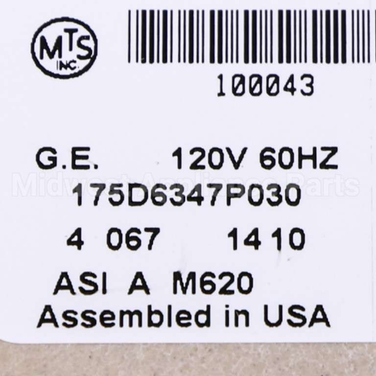 WH49X10084 GE P030 Cntrl & Shield Kit