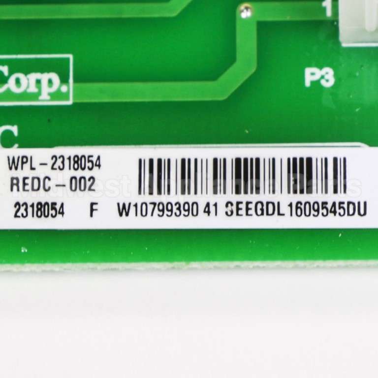 WP2318054 Whirlpool Cntrl-Elec