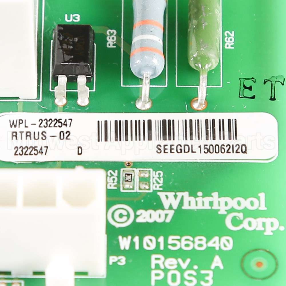 WP2322547 Whirlpool Cntrl-Elec