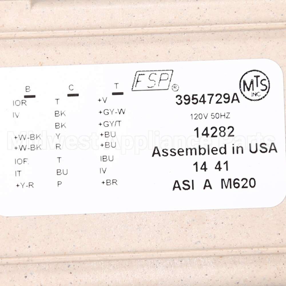 WP3954729 Whirlpool Timer