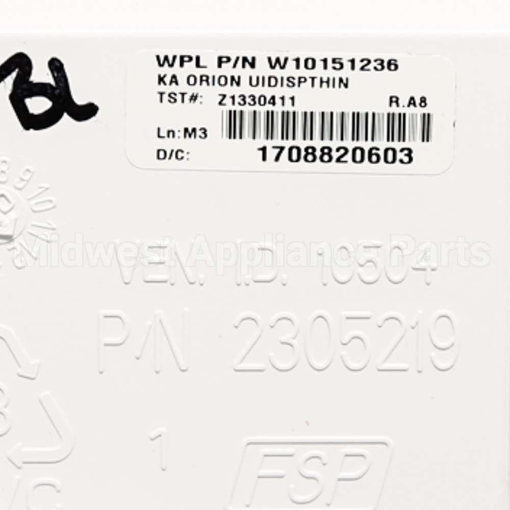 WPW10151236 Whirlpool Cntrl-Elec