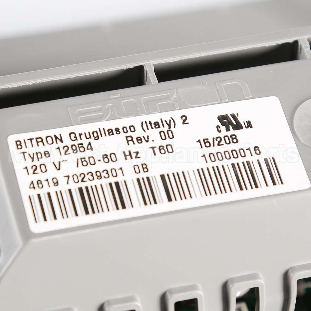 WPW10180782 Whirlpool Control