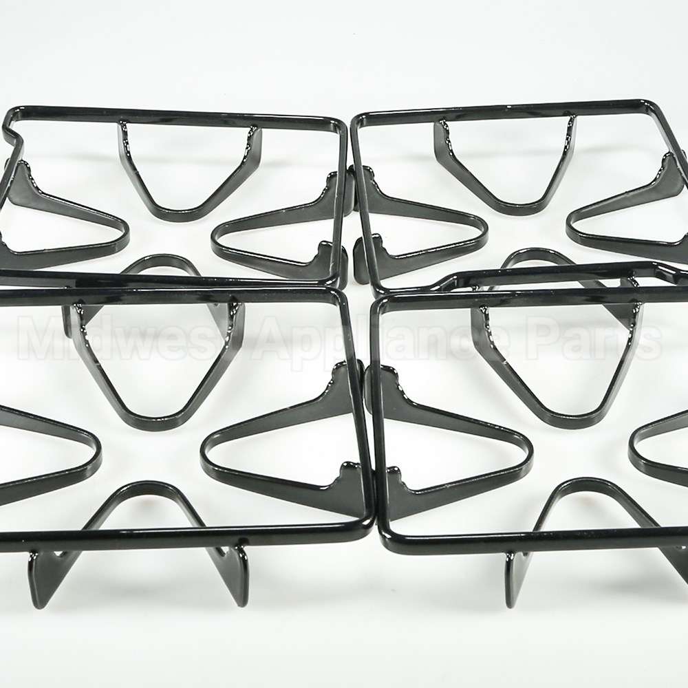 WPW10268483 Whirlpool Stove Oven Range 4 Piece Black Grate Kit
